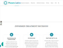 Tablet Screenshot of museslabs.com